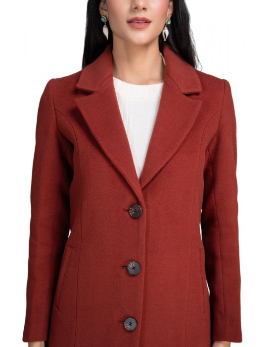 Women Coat Brick